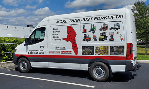 Forklift parts delivered