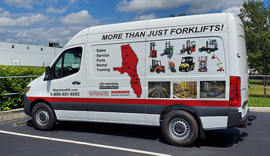 Raymond Handling Consultants Service Van