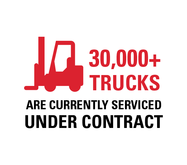 Servicing 30,000+ trucks 